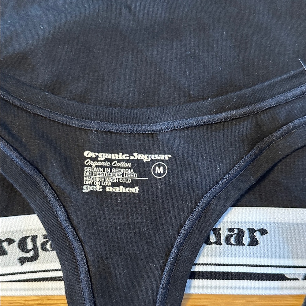 Organic Jaguar Black Sports Bras - Picture 2 of 3